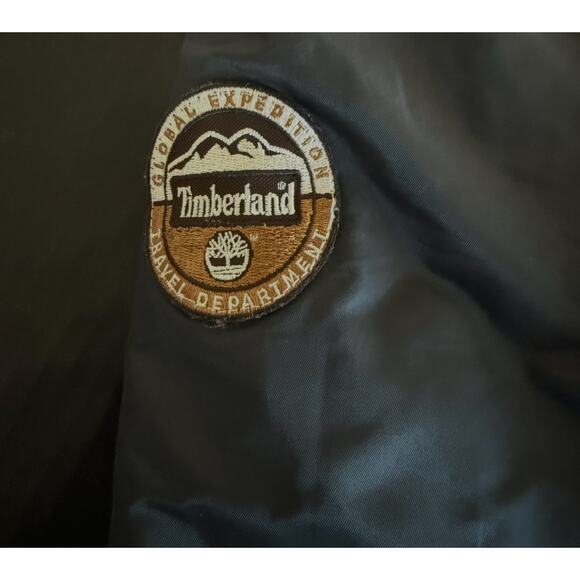 Vtg Timberland Global Expedition Jacket Youth Large (16-18) Black Y2K Gorpcore - Picture 3 of 10